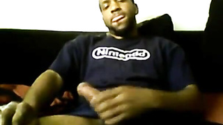 Black Fellow Jerks & Finishes off on Web cam