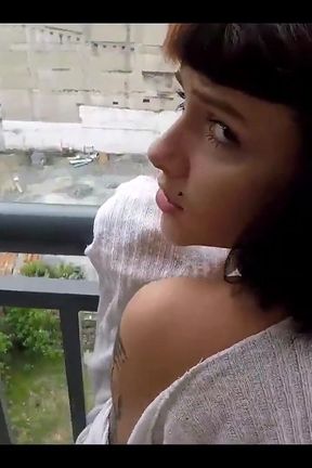 My Boyfriend Creampied My Ass After Breakfast on the Balcony - Mano Nico (full at Red)