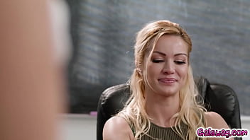 Hot MILF Sophia Locke and Cherry Kiss teach Gal Ritchie a lesson