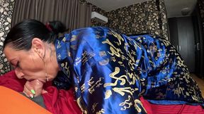 a slutty geisha suck cock and play with cum 274