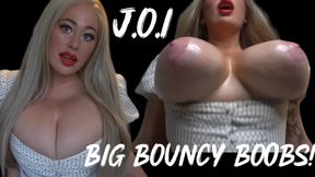 JOI for my HUGE TITS as they spill out my DRESS - Bouncy Oily Boobs!