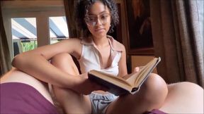 Nerdy Braces Step Sis Grips Big Dick Gushes Cum Choked Destroyed POV