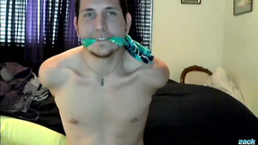 ”ZackRandall: Satisfying Wyatt Blaze Pleasures His Tight Booty With Dildo”