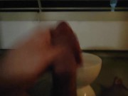Outdoor cumming on the hotel balcony