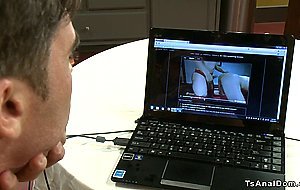 Shemale fucks bf and his film partner