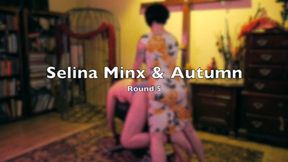 Tickle Wars 4 - Bout 5 - Selina Minx & Autumn M4V Tickling - Bondage - Femdom