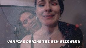 Vampire Eve drains the Neighbor Caroline