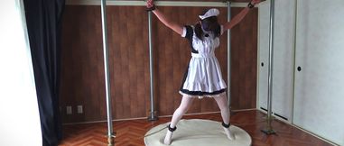 A Restrained Maid Writhing in Pleasure From a Remote-controlled Vibrator