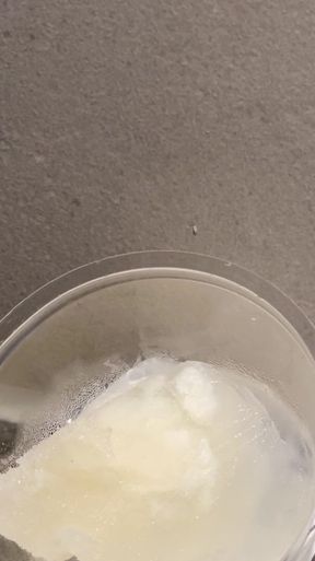 Cold Cum Melting (time-lapse)