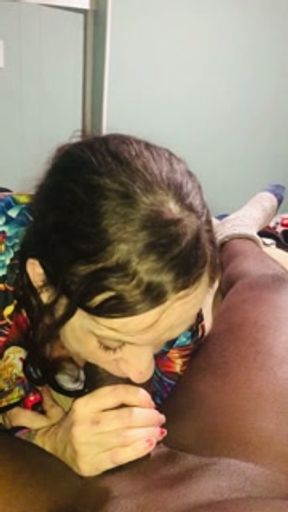 Sucking the soul of the king! And yes she swallows cum every single dam time like a good girl!💯