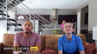 Ricky Johnson and Xander Corvus pound Bridgette B’s big ass in intense anal action