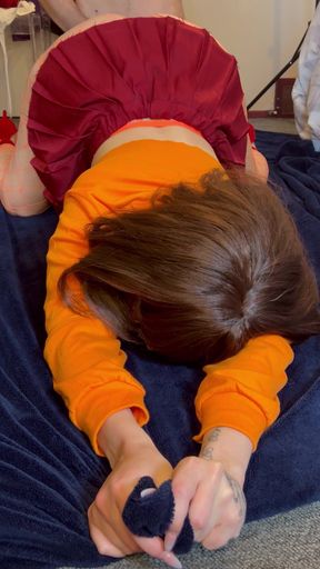 Velma Gets a Big Surprise and Left with a Dripping Creampie