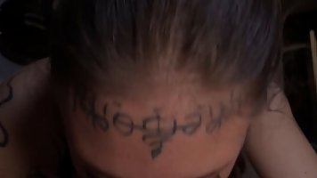 Busty tattooed brunette MILF Angelssex gets fucked hard by big cock