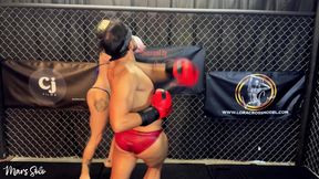 Boxing Match: Mars Solo & Sam Stout Go Glove to Glove in This Three Round Fight Between Long Time Rivals with Trash Talking, POV