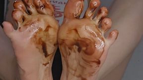 Chocolate covered toes
