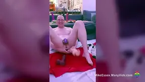 Prep My Ass for Double Anal Fun with Big Dildos While Locked in Chastity