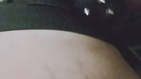 Smoking vape watching the full moon