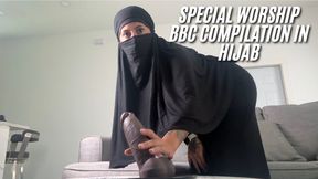 BBC worship , blowjob , handjob &riding in hijab
