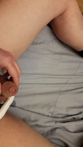I put on my new briefs with piss and cum - end
