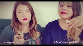 Smoking Brats ignoring YOU feat MoneyPrincess Isabella