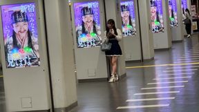 On the fringes of the entertainment industry, G-cup woman Ririka (23) works in pillow sales, a namai-style P-activity woman [Confirmed to become a sex buddy &rarr; a girl]
