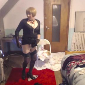 blonde french crossdresser