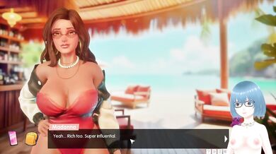 Alichan VTuber Hentai Visual Novel Gameplay Beach Babe Big Ass Big Tits