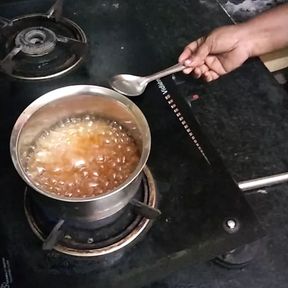 Garlic tea making video without dress hot tamil talking