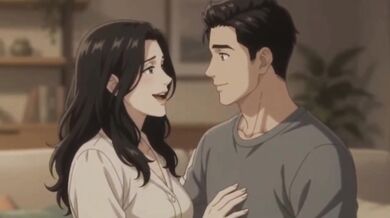 Big Tits Step Mom Shares Bed For Hot Hentai Sex And Creampie While Dad Out