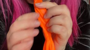 Valeri in dress b2p orange punchballoon