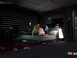 Futanari Bonny Enters Wonderland Sector. Hawt hentai hotty gets throat, booty and twat stuffed by trans