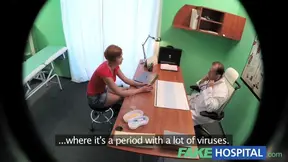 HotHospital Sexy redhead will do anything for a sick note