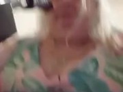 BBW trans lady degraded by fuck machine deepthroat