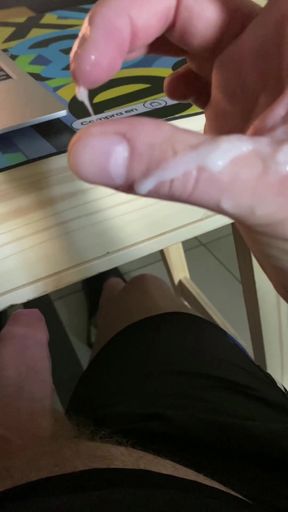 Just Came... Warm, Sticky Cum on My Fingers. I Love Playing with It