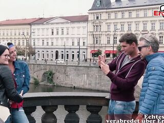 GERMAN EXCITED BEAUTIES PICK UP STUD IN PUBLIC AND SCREW HIM HOME