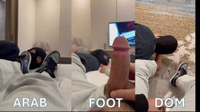 Dog discipline training, intense verbal domination, foot worship