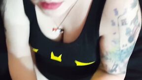 Step Dad Teaches Inked Teen A Lesson In Sucking