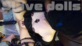 Crazy With A Thick Dildo ... &amp; Deep Throating ... Dripping White Saliva From The Vagina