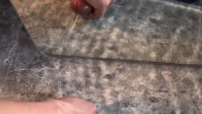 Handsome man wanks and gets a big cum facial