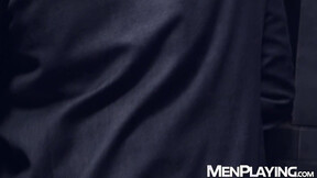 ”Latino Gabriel Lunna is spitroasted by Cristian Sam & Xavi Duran”