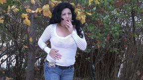 Fall Winter Smoking in Jeans - SD
