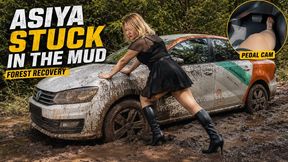 Asia Gets Hard Stuck in Forest Mud Full Video 37 Min 1080