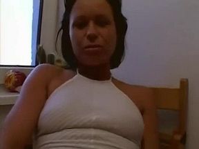 German wife, fond of the bottle.