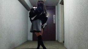 Holy water drenched by Japanese ladyboy’s holy piss and sloppy handjob in gangster’s filthy Tokyo toilet