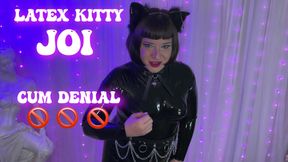 Latex Kitty Jerk Off Instructions Cum Denial JOI Denied