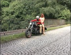 Conny Dachs Takes a Sexy Redhead on His Hot Motorcycle and Makes Her Really Horny