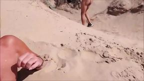 Outdoor blowjobs &amp; cumshots on the beach