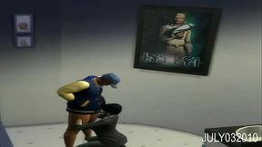 Voyeur Life - Lady from the chinese restaraunt sucking black bbm dick in the bathroom