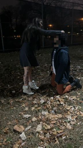 First time ball busting