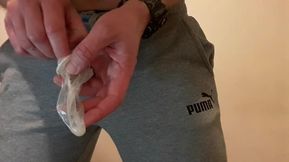 Found This Used Condom in Park - Saved It & Loaded My Hole with the Cum